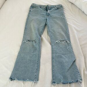 Blue ripped MOTHER jeans